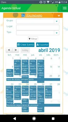 Agenda Virtual android App screenshot 6